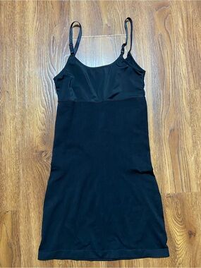Marilyn Monroe Black Seamless Shaping Slip Dress with Adjustable Straps size XL